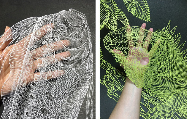 Шедевры с помощью ножа и бумаги