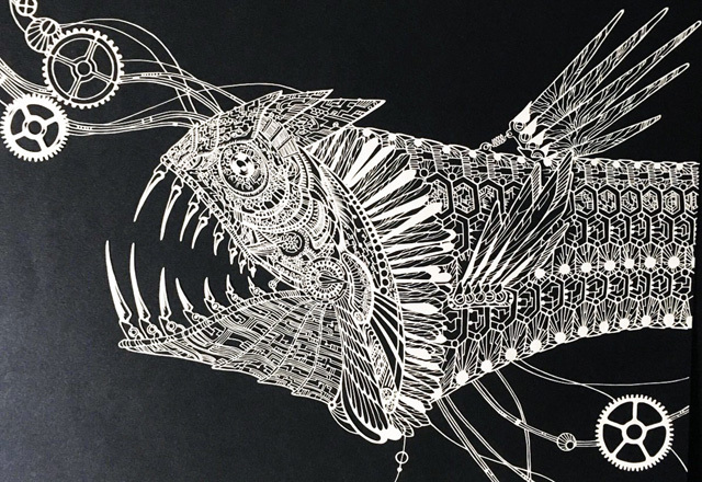 Шедевры с помощью ножа и бумаги