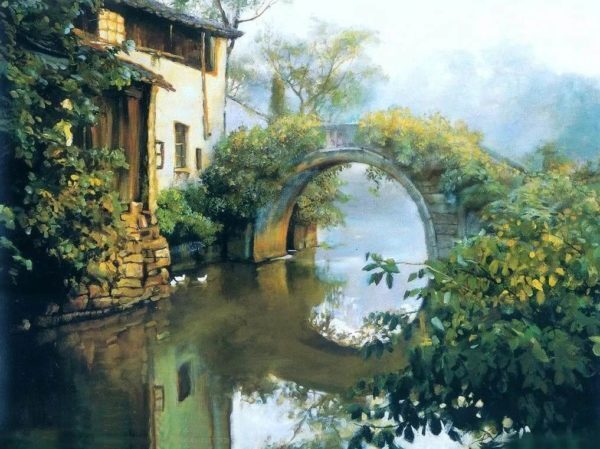 Утончённость и изящество восточных красавиц китайского художника Гуаня Дзедзю.