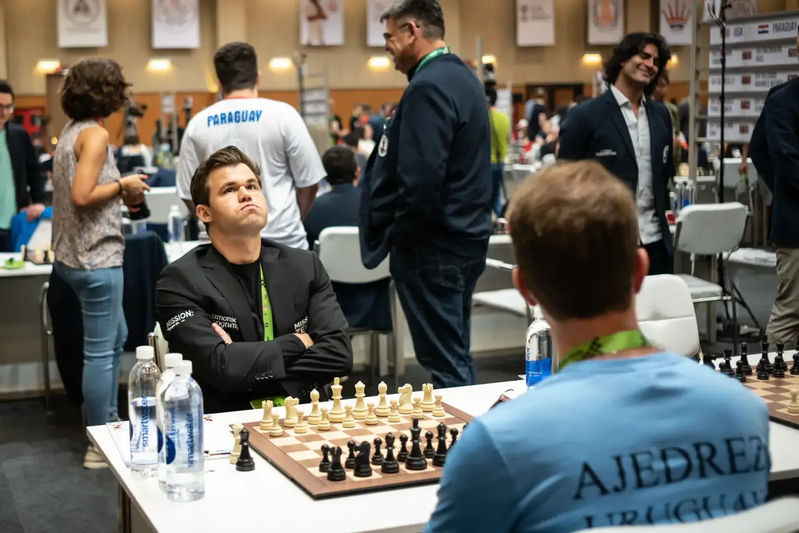 Сцены с шахматной олимпиады: Магнус Карлсен все еще на высоте