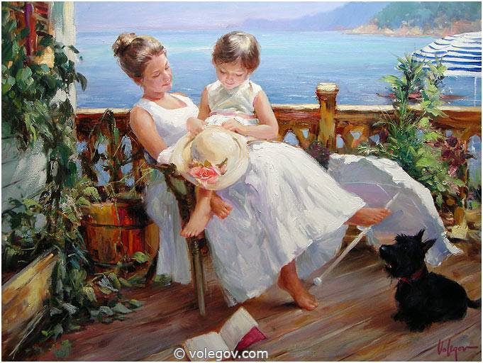 "О женщина, ты слабостью сильна!" Прекрасные женские образы Владимира Волегова.