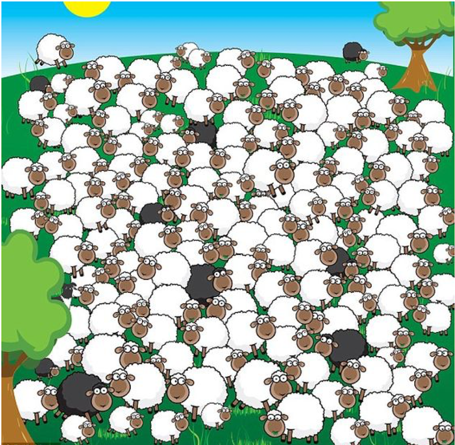 Где прячется собака? Вы сможете ее найти?