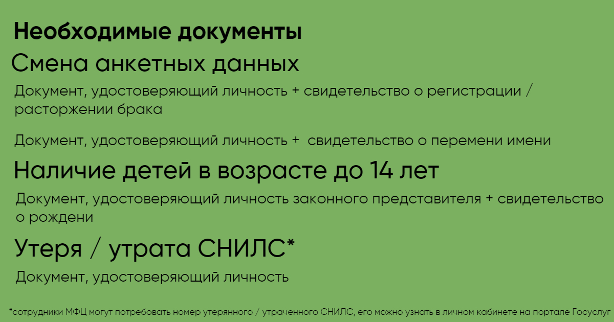 Как получить СНИЛС в МФЦ
