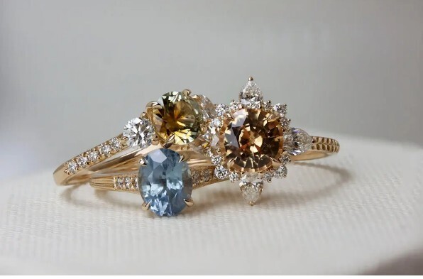 Для странных пар, обручальные кольца с подрывными камнями