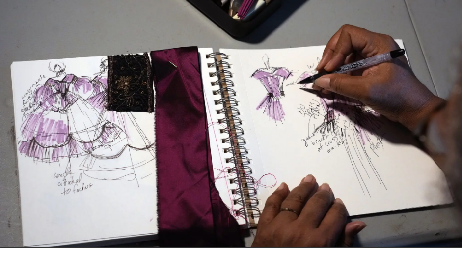 Это самое заметное (фиолетовое) Свадебное платье когда-либо носили?