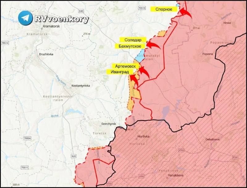 Украина соледар карта боевых действий