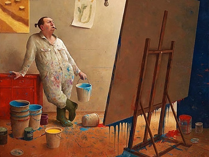 Рисовал меня художник...)))