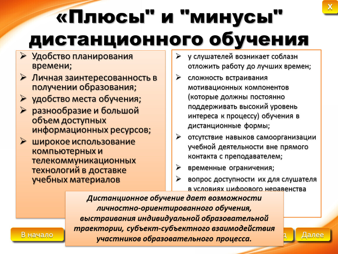 Польза и вред дистанционного обучения проект