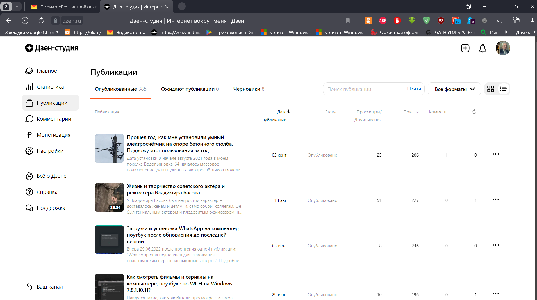 Канал Дзен на Яндексе стал неудобным в пользовании.