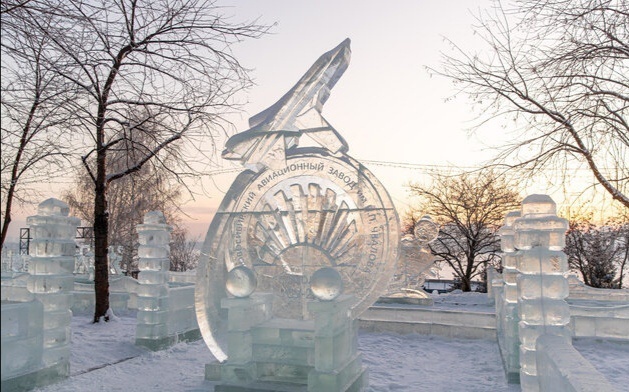 Ледовый городок в г. Новосибирске