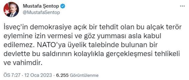 Спикер парламента Шентоп отменил визит спикера шведского парламента Норлена в Турцию после скандального инцидента