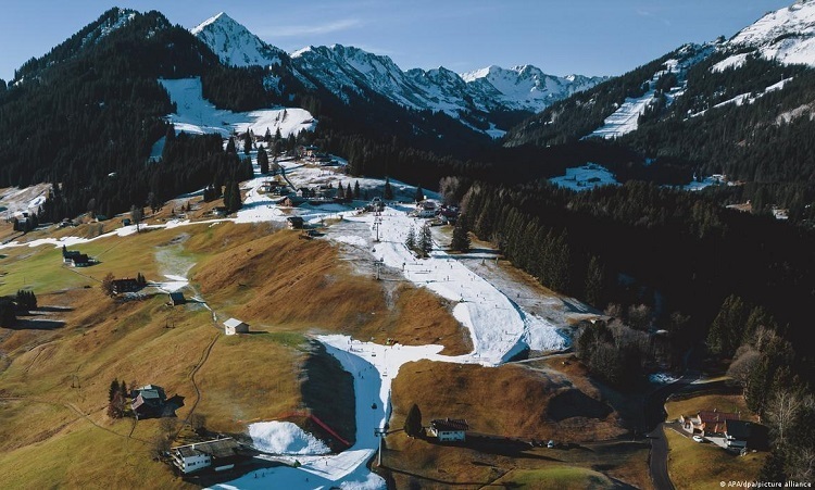 В Европе не хватает снега из-за зимней жары