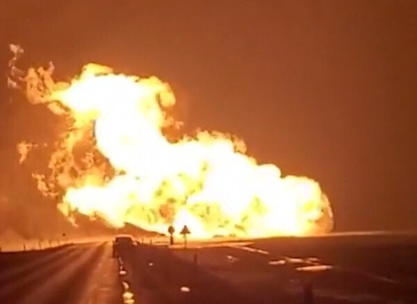 В Литовском газопроводе произошел мощный взрыв