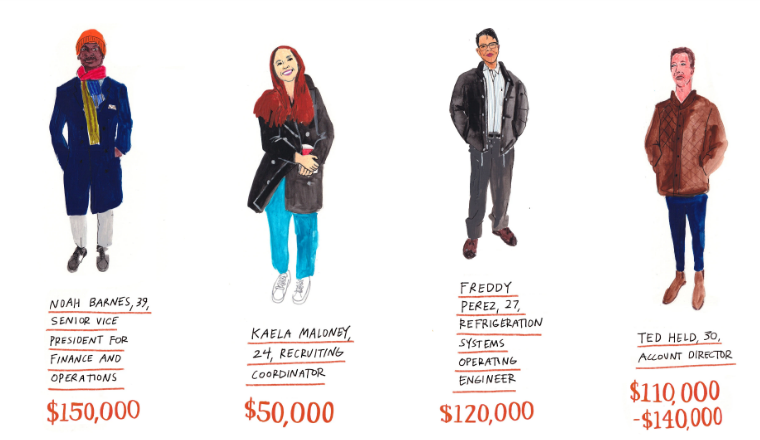 Сколько денег сегодня зарабатывают жители Нью-Йорка.