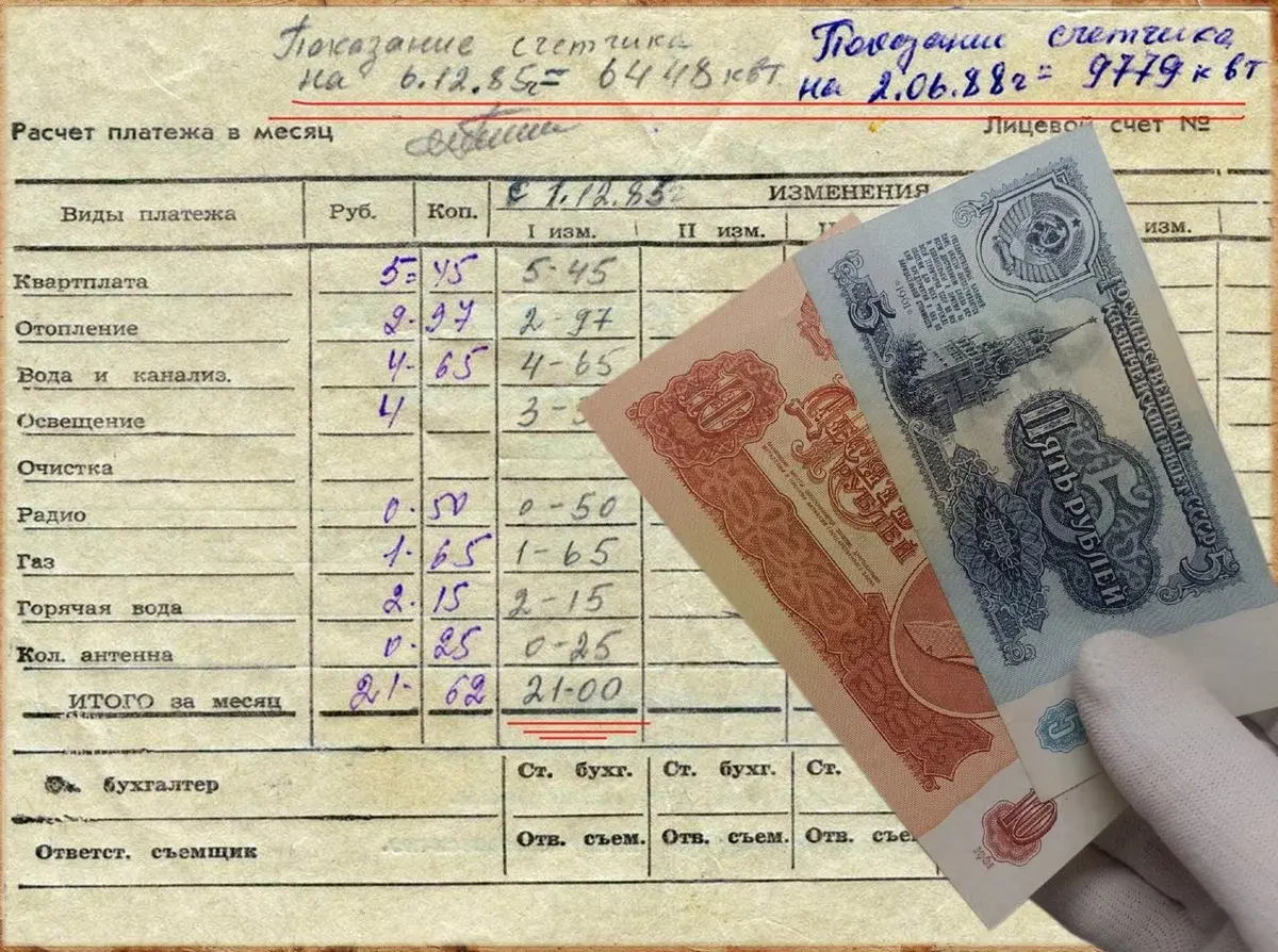 «Коммуналка в СССР»: сколько платили за свет и газ в переводе на нынешние деньги? Как государство боролось с должниками?