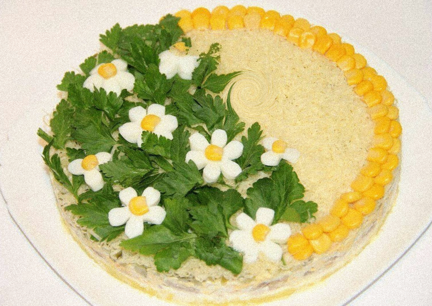 Салат "фантазия с фасолью"