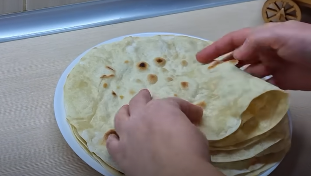 МУКА + КИПЯТОК! Тонкий ЛАВАШ на сковороде.