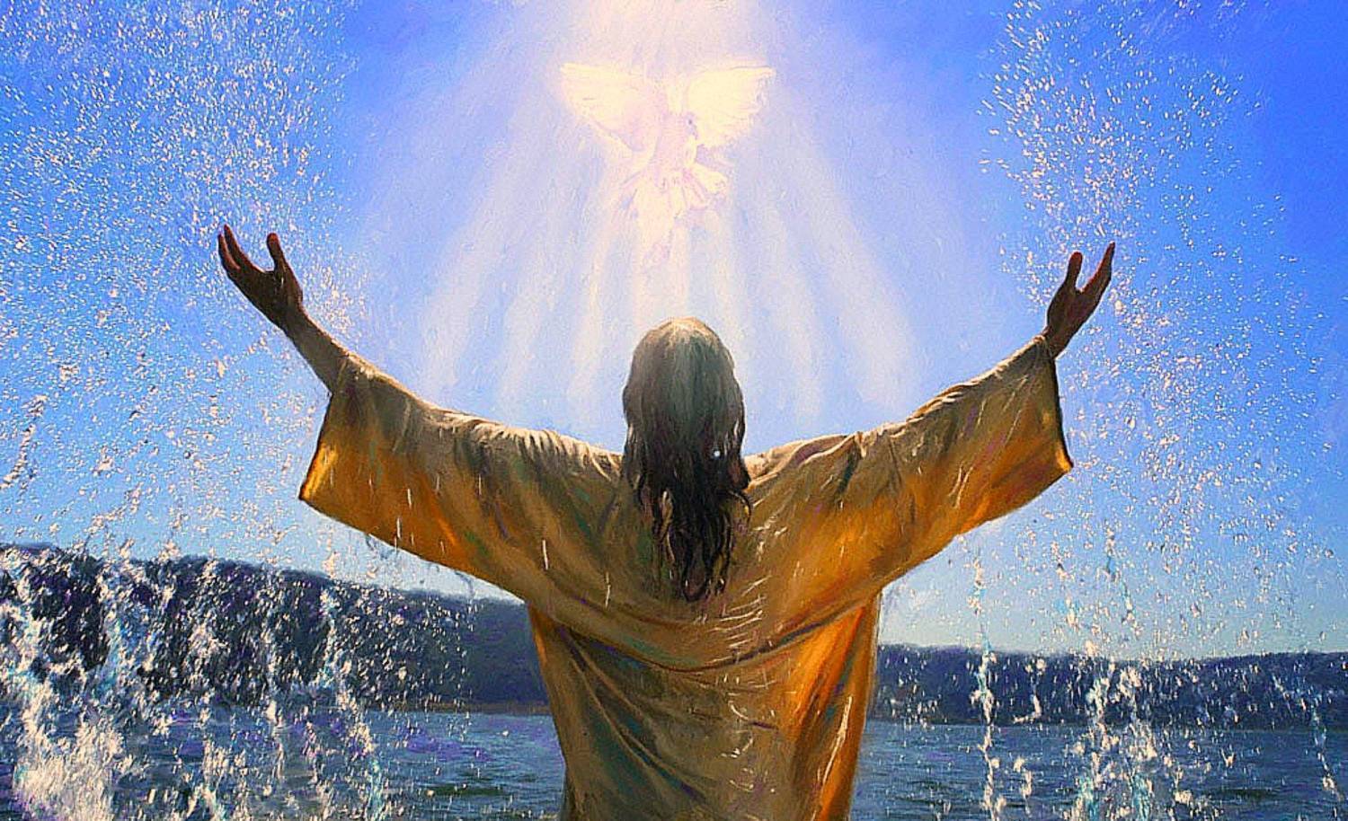 Иисус крестит