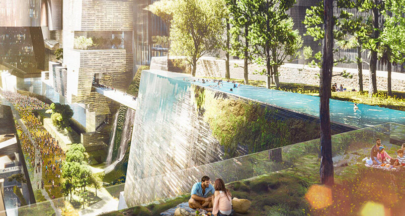 Саудовская Аравия строит город будущего. Это непрерывная линия зеркал длиной 170 км