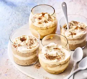 Горшочки с арахисовой пастой и бананами