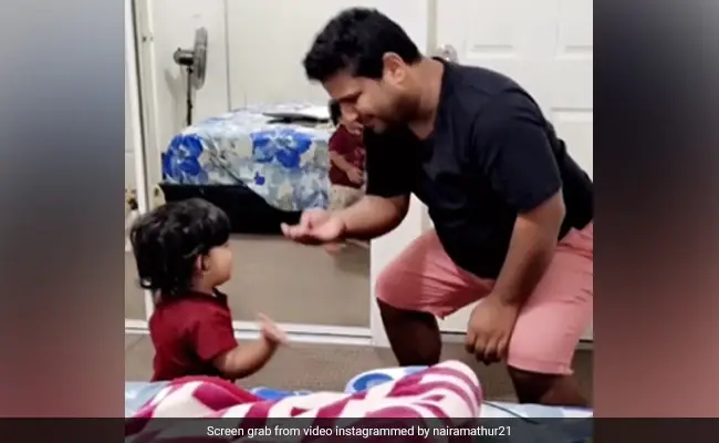 Видео, на котором отец пытается понять лепет ребенка, становится вирусным.