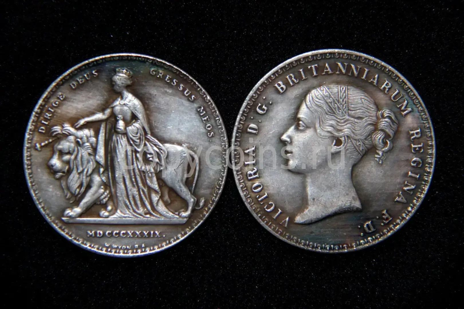 Монета Виктории 1839 г.