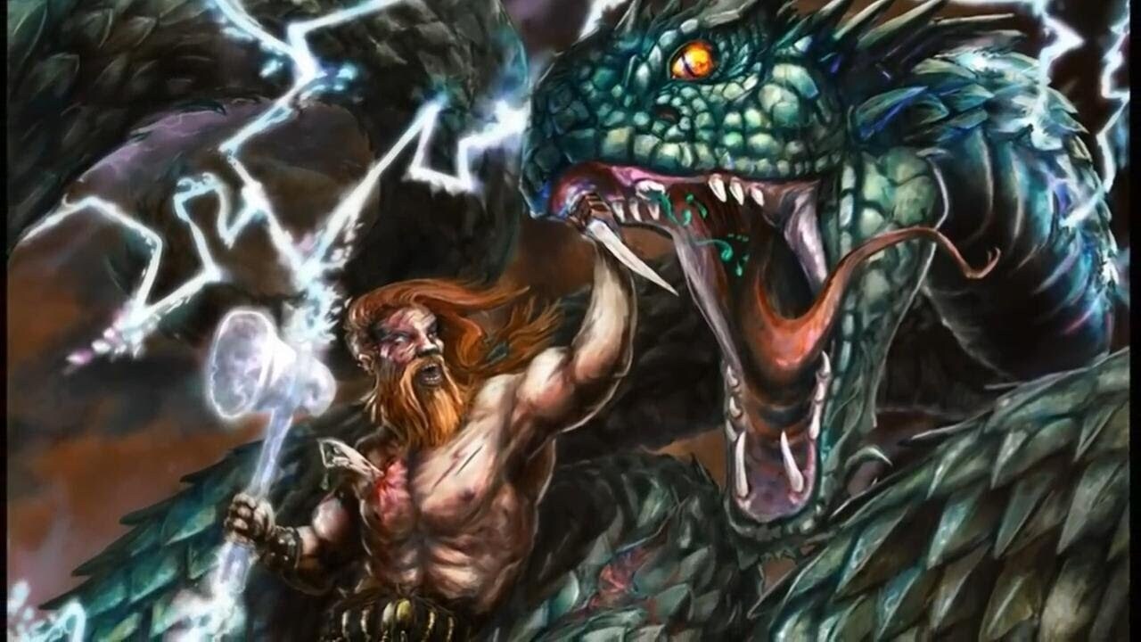 Викинг против морского змея!!!