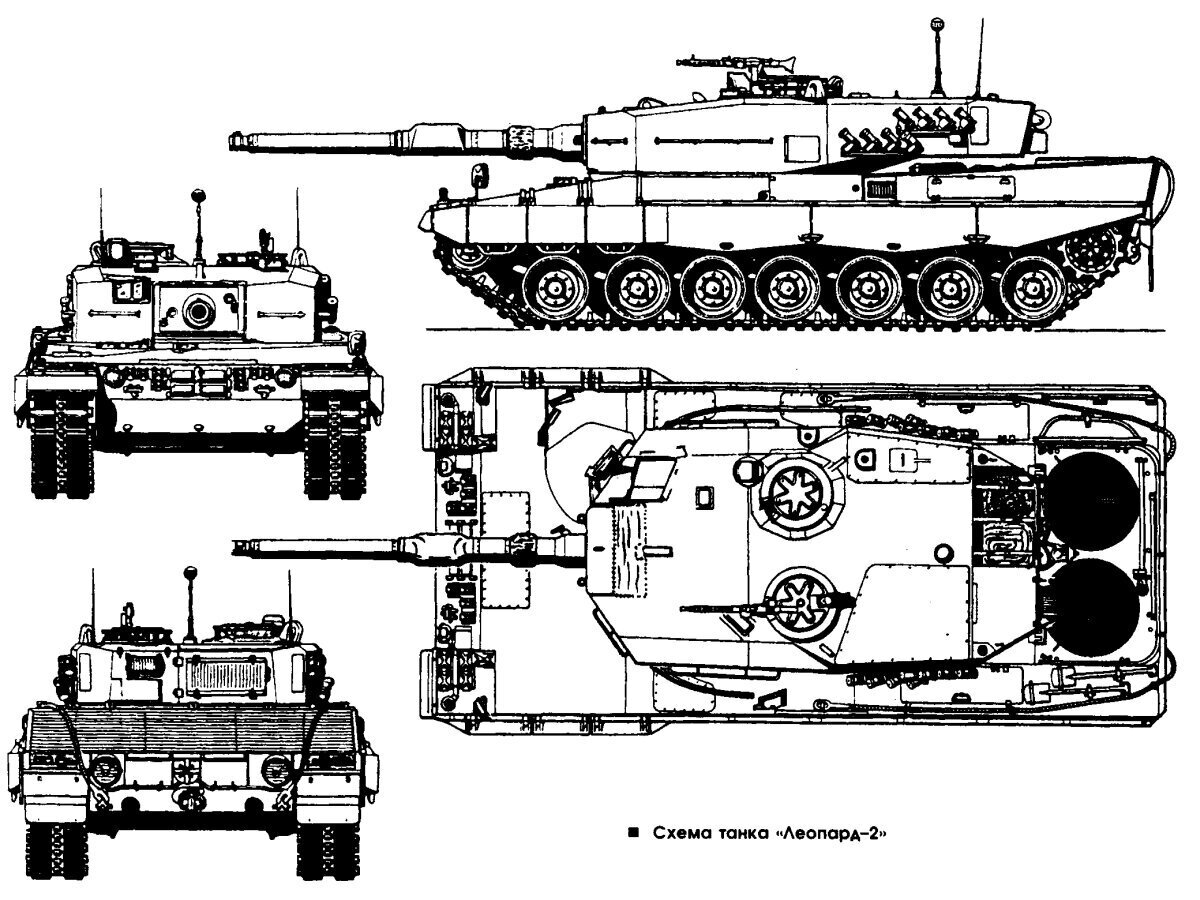 Леопард 1 чертеж