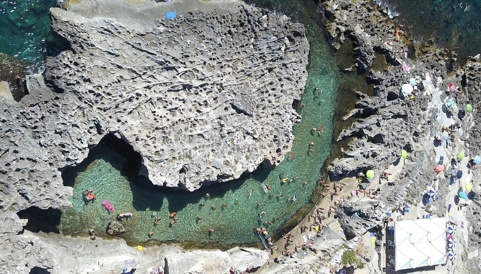 Природный бассейн Марина Серра, настоящая красота Саленто.