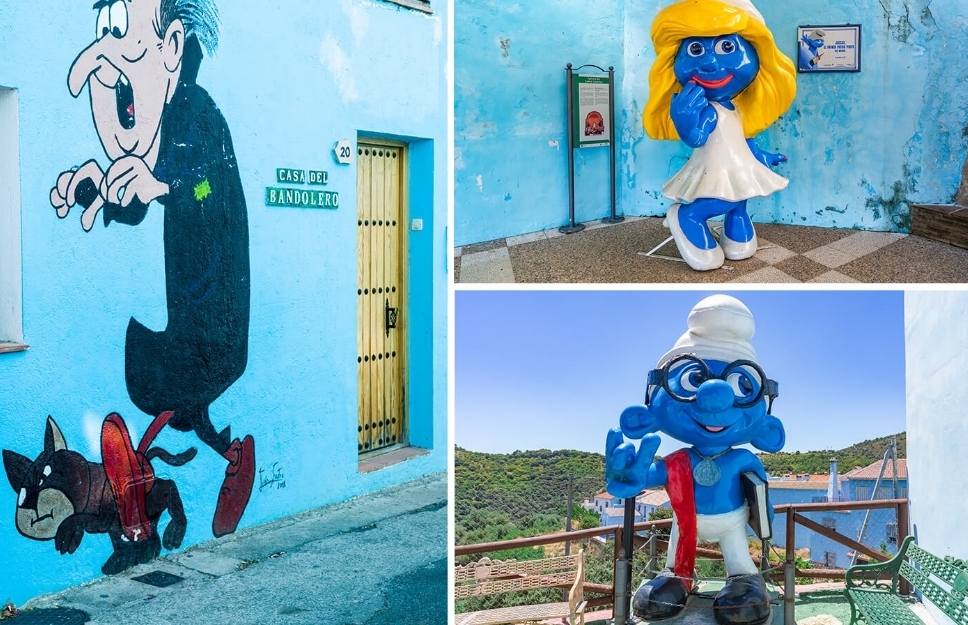 Хускар, красивая деревня смурфов в Испании