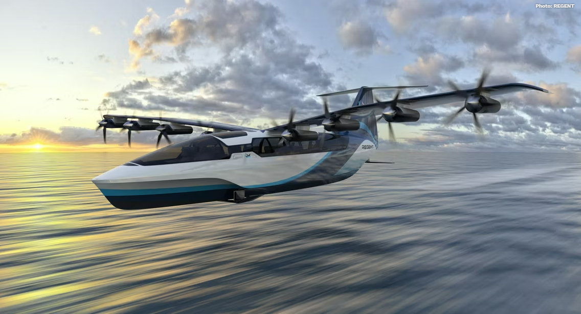Электрические гидросамолеты компании REGENT получили финансирование от авиакомпании Japan Airlines