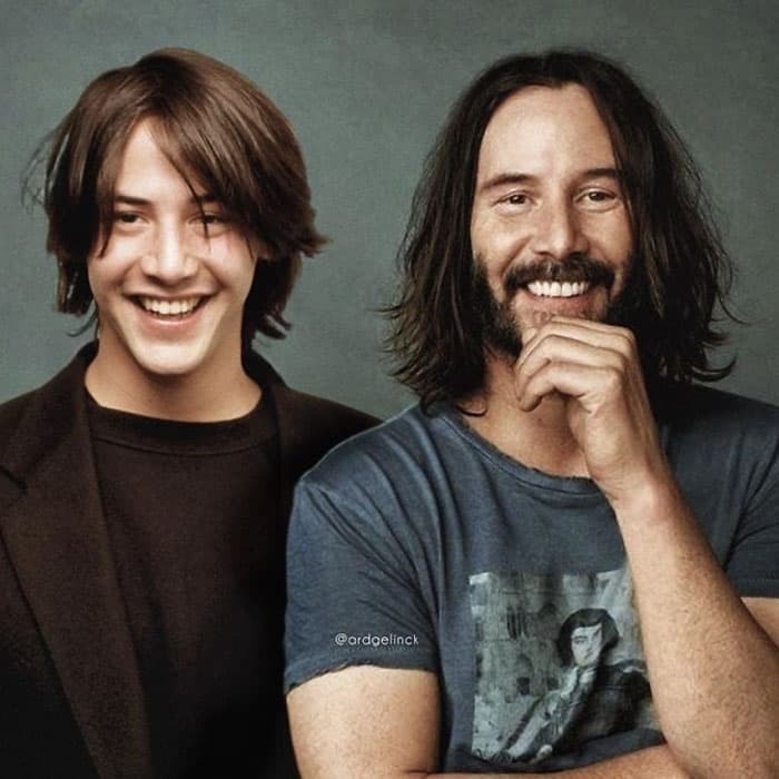 Взгляните На Эти Фотографии Знаменитостей, Тусующихся Со Своими Молодыми «Я» 1 серия.