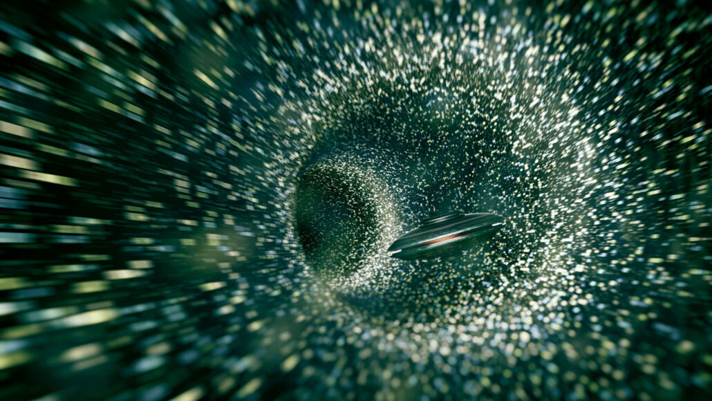 Космический корабль, путешествующий через червоточину, может отправлять сообщения домой!?