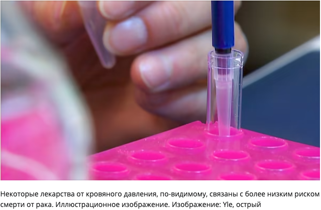Новая информация: некоторые лекарства от кровяного давления могут снизить риск смерти от рака