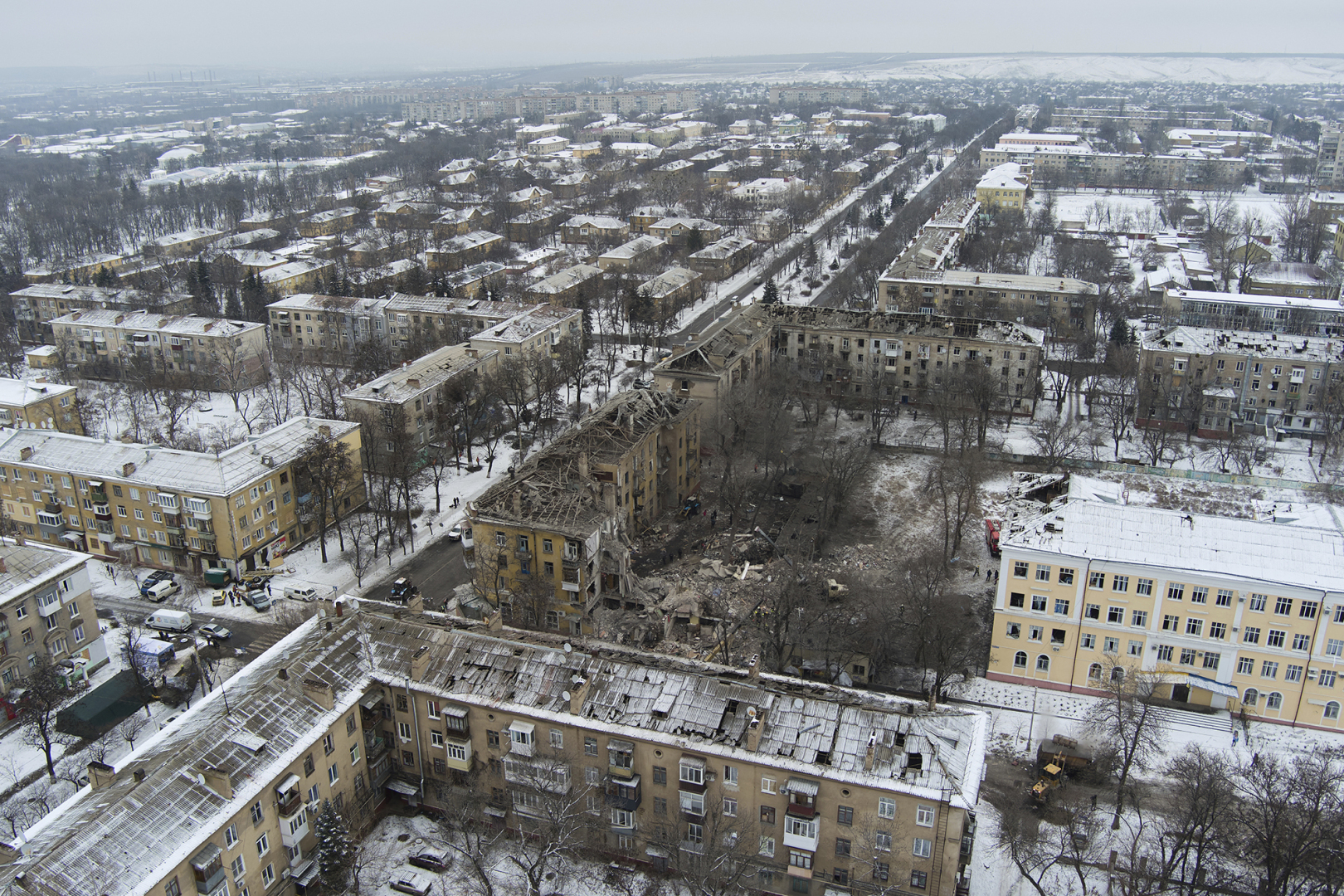 Сегодня в Краматорске произошли нападения. Вот несколько фотографий разрушений.