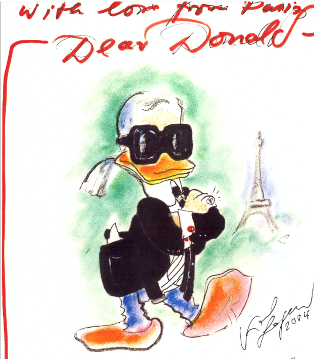 Карл Лагерфельд празднует 100-летие Disney.