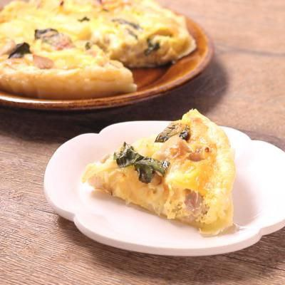 Ароматный базиликовый пирог с курицей и картофелем
