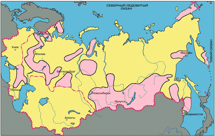 Карта радиационного фона земли