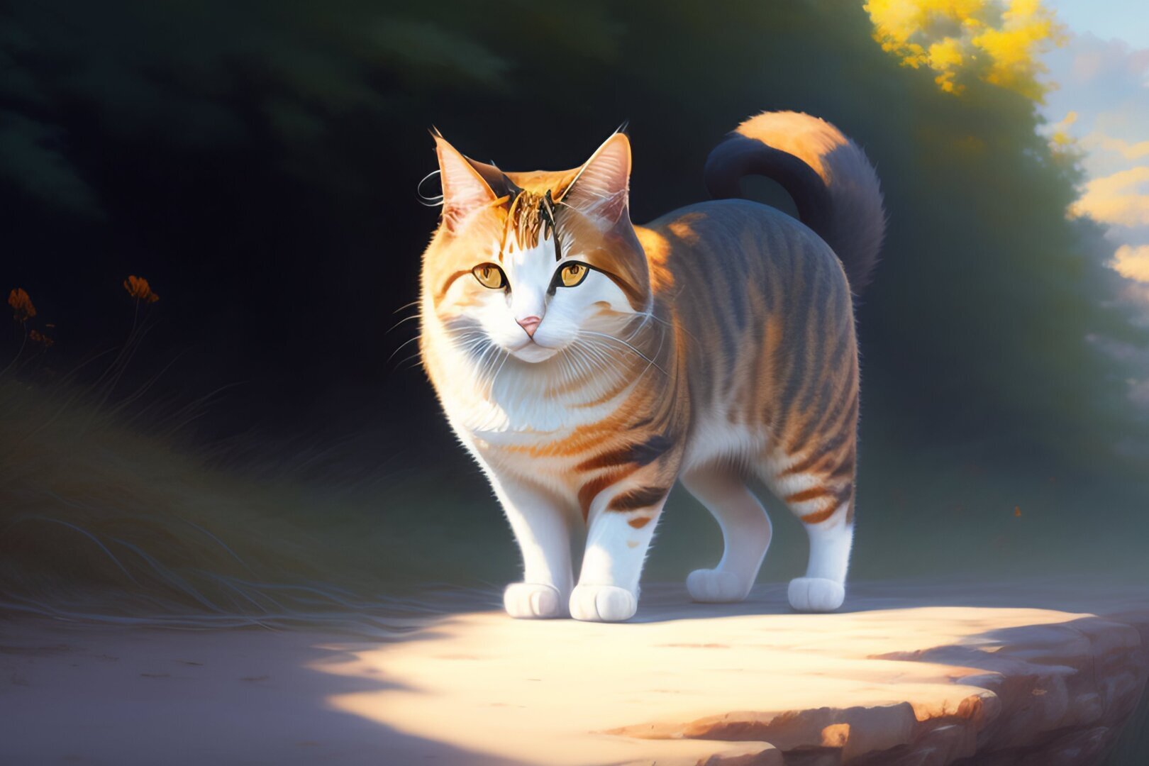 Как рыжий кот хозяна спасал