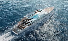 Способ для богатых путешествовать в тайне: Концепция «невидимой» 88 метровой супер яхты.