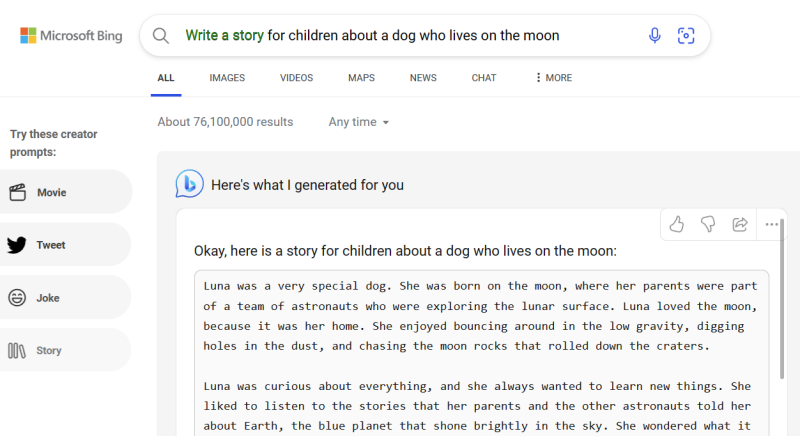 ChatGPT и еще 15 причин отказаться от Google в пользу Bing от Microsoft
