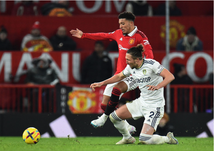 Суперзамена Санчо помогает "Ман Юнайтед" бороться за ничью с "Лидсом"