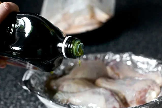 Жареная курица на молоке