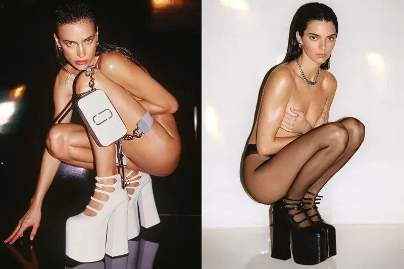 Кендалл Дженнер и Ирина Шейк Стар в кампании Марка Джейкобса «Весна 2023»