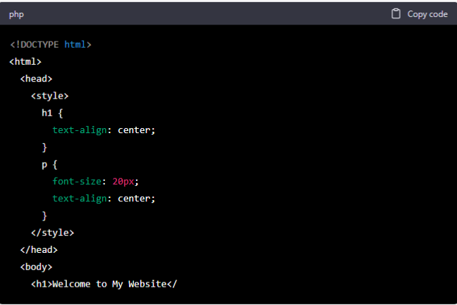 Базовые шаги для создания сайта.