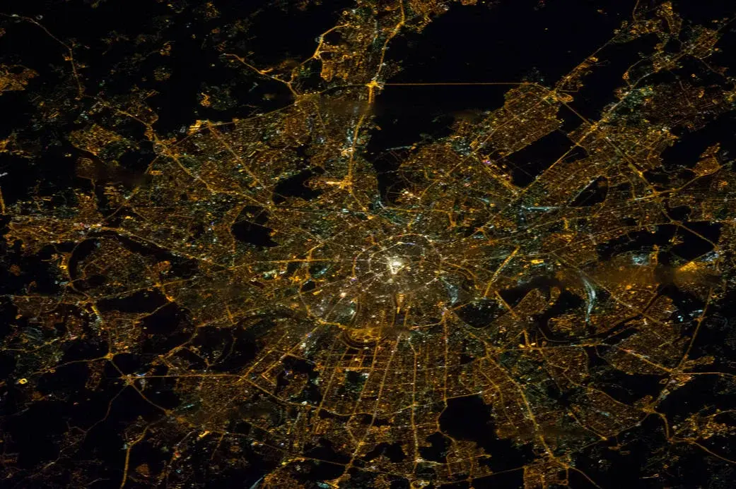 Карта ночного города