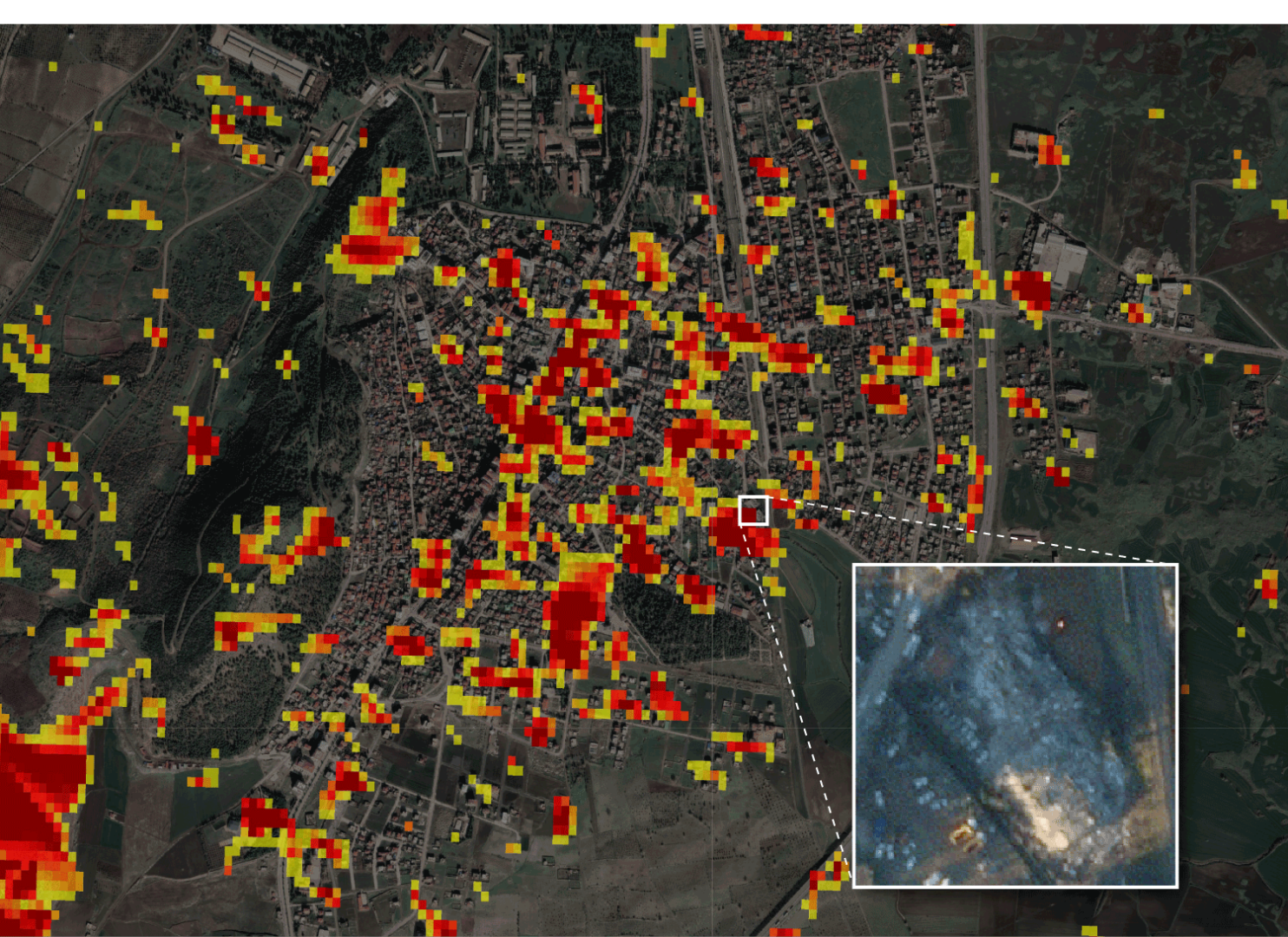 Спутниковые данные НАСА показывают масштабы разрушений в Турции и Сирии после землетрясения.