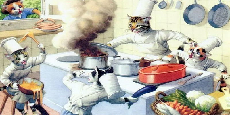 Кот который сумел открыть ресторан изысканной кухни для кошек