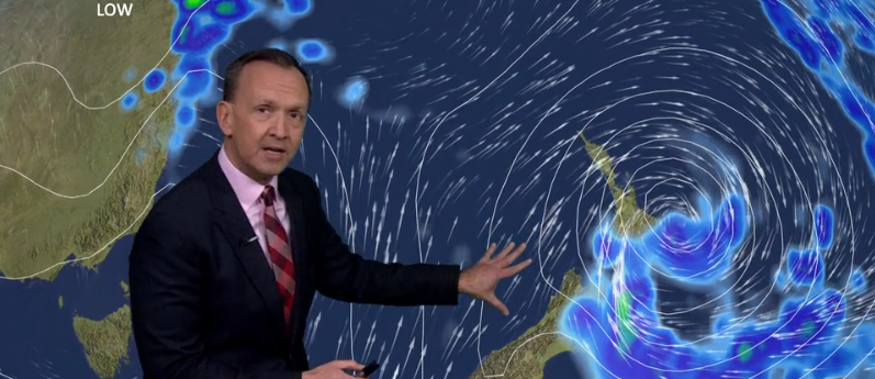 Новая Зеландия, циклон "Габриэль" : от 100 до 260 мм осадков.