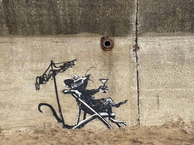 "banksy: Загадочный уличный художник"